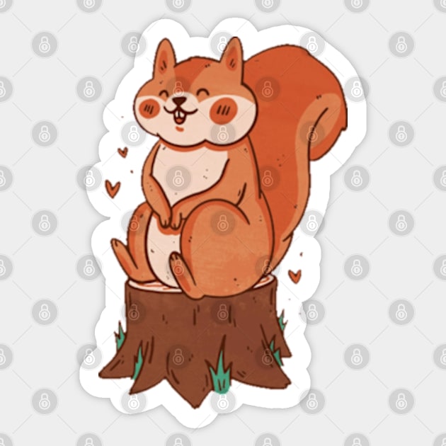 Squirrel Whisperer Funny Forest Animal Squirrel Lover Sticker by lunacreat